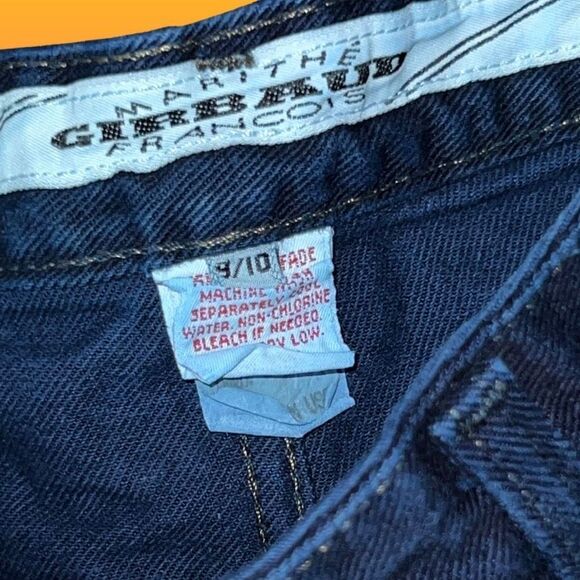 Women’s 1991 Vintage Marithe Francois Girbaud Dark Blue Hi Waist Jeans 9/10 #149 - Picture 5 of 6